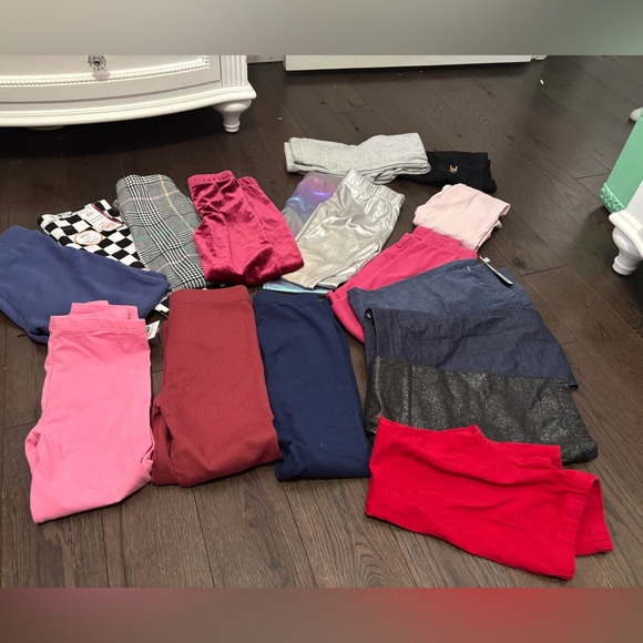 Assorted Leggings Collection 5/6 t mix 17 pairs - Picture 2 of 2